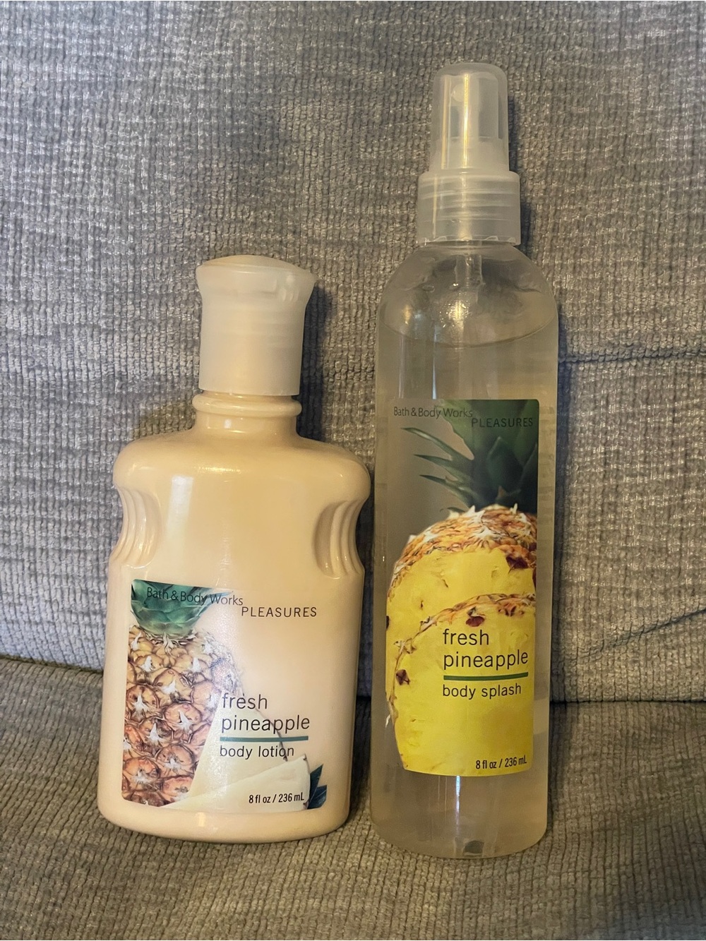 Discontinued Bath & Body Works Fresh Pineapple Lotion and Splash Spray